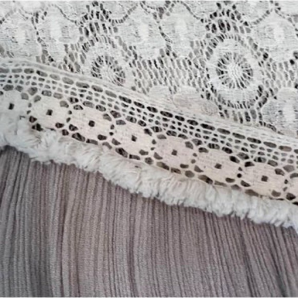 Umgee mocha and lace boho dress size medium - Picture 6 of 10